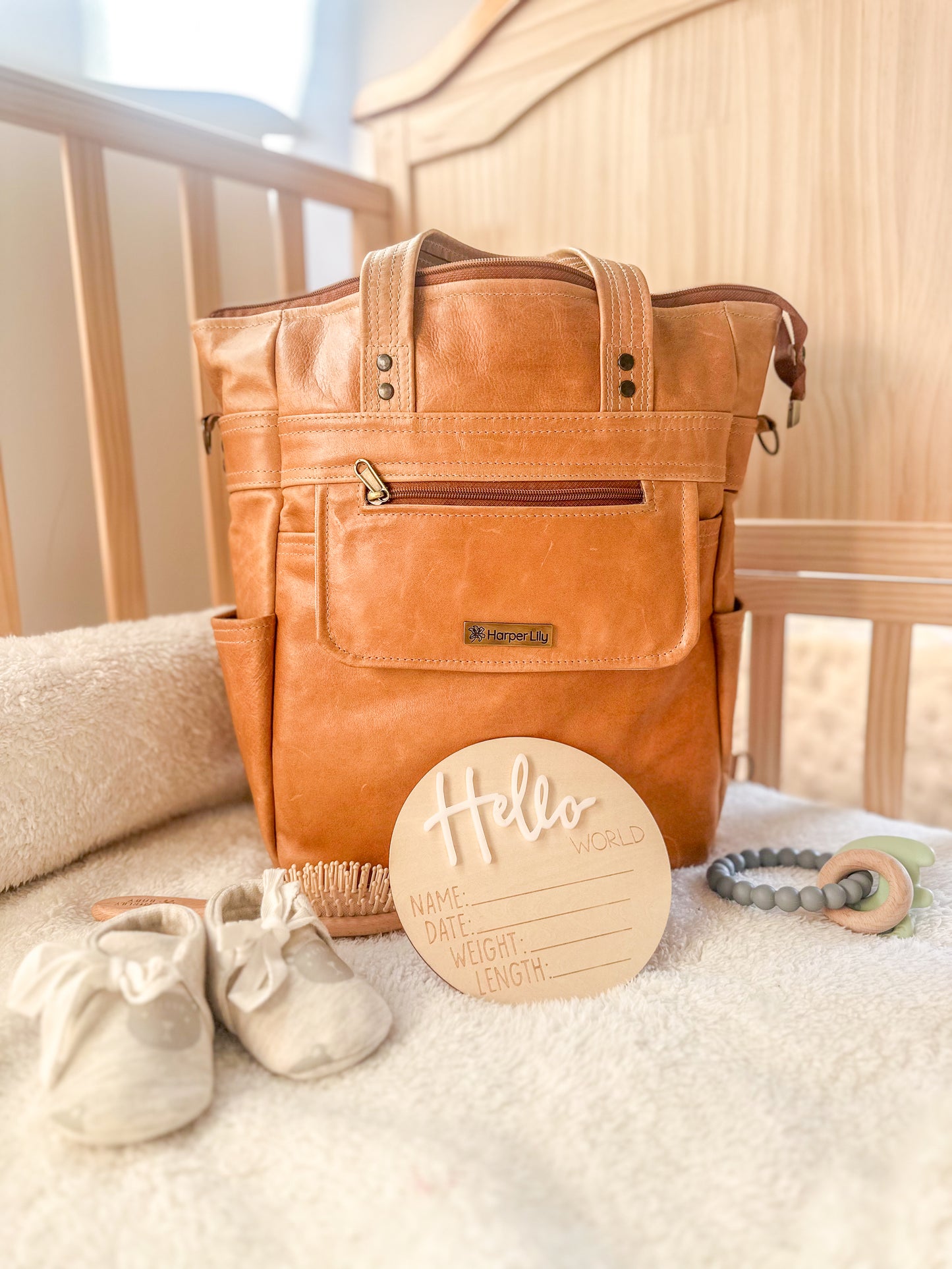 Genuine Leather Valentino Baby Bag