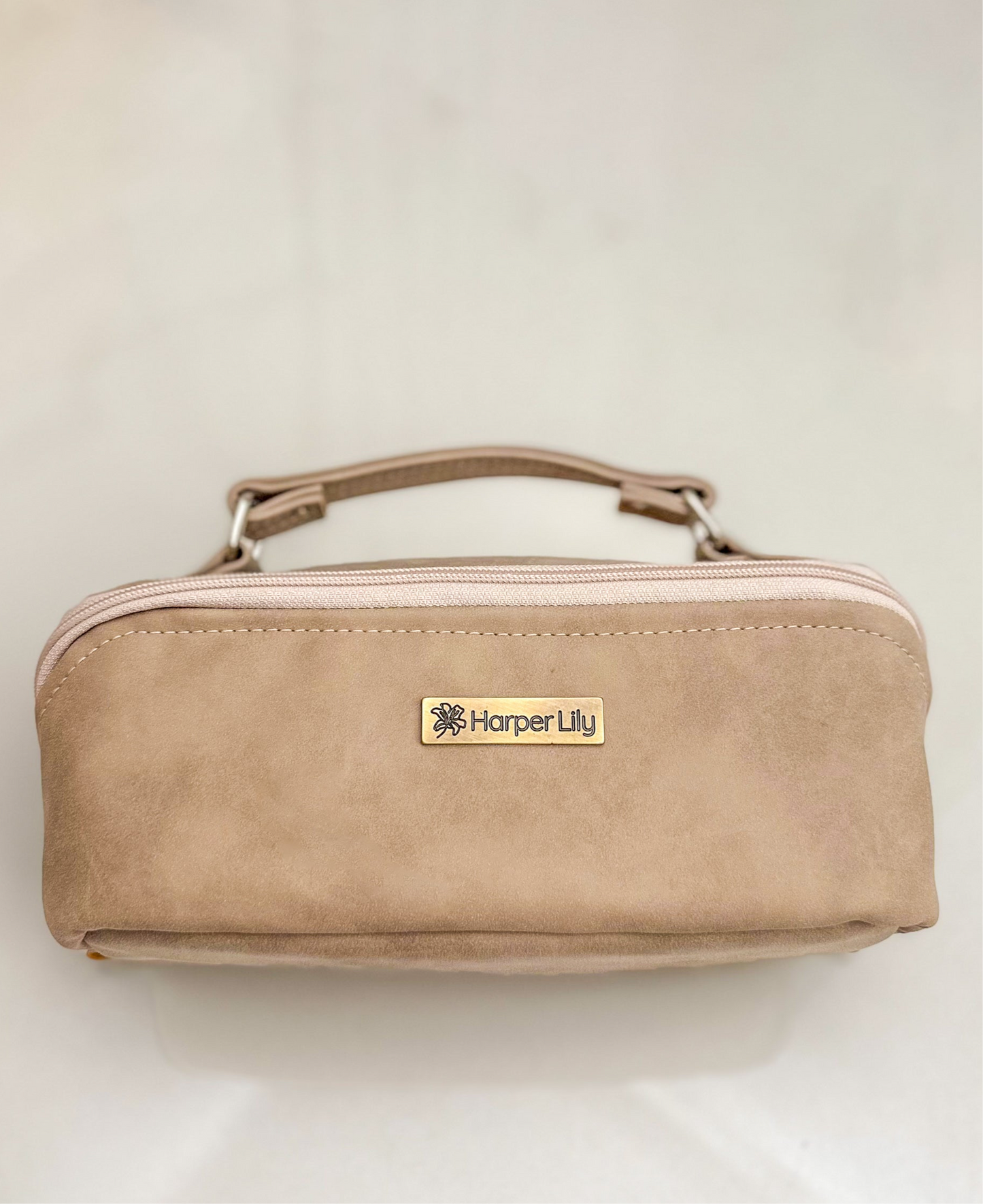 Tan Toiletry Bag