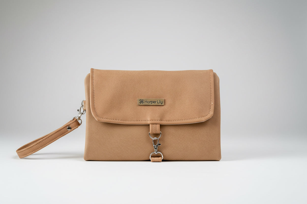 Chocolate Nappy Changing Clutch