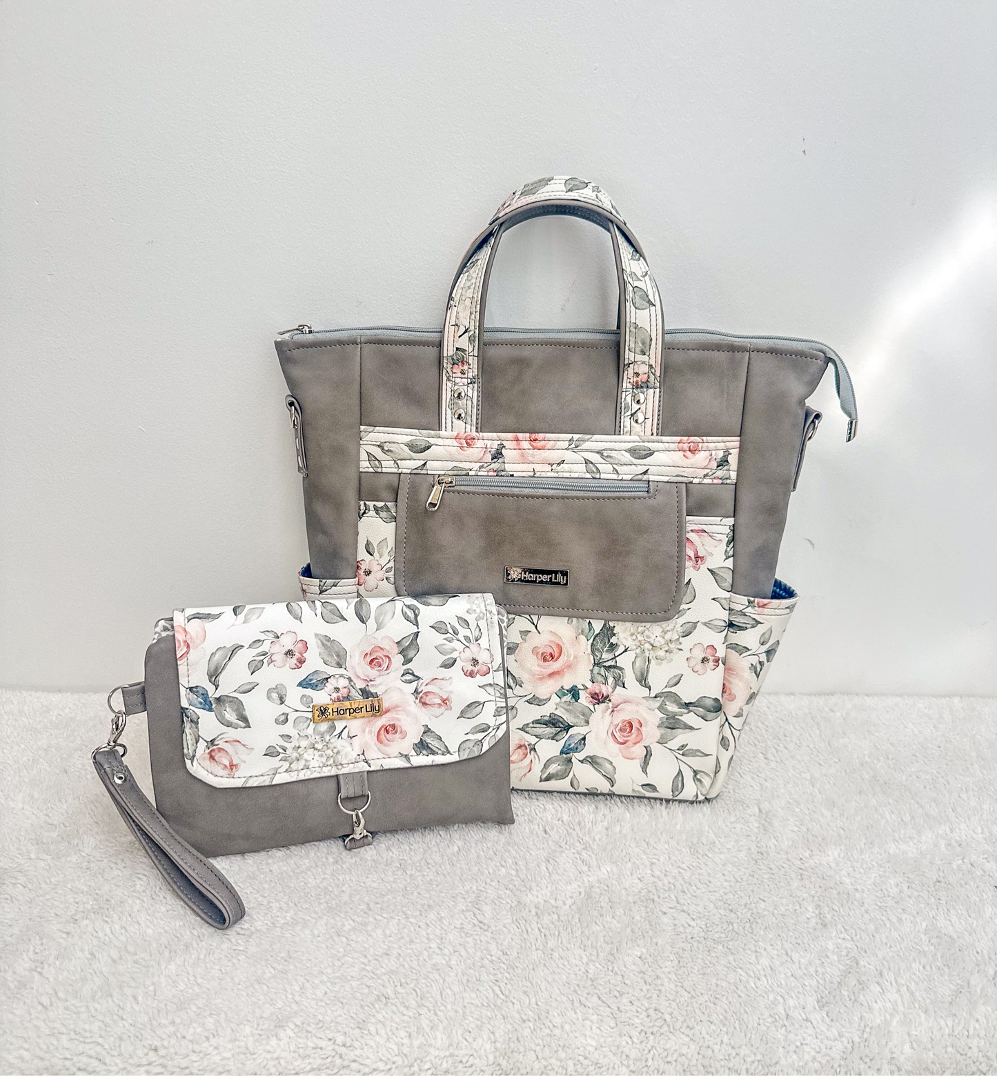 Blush Baby Bag - Grey