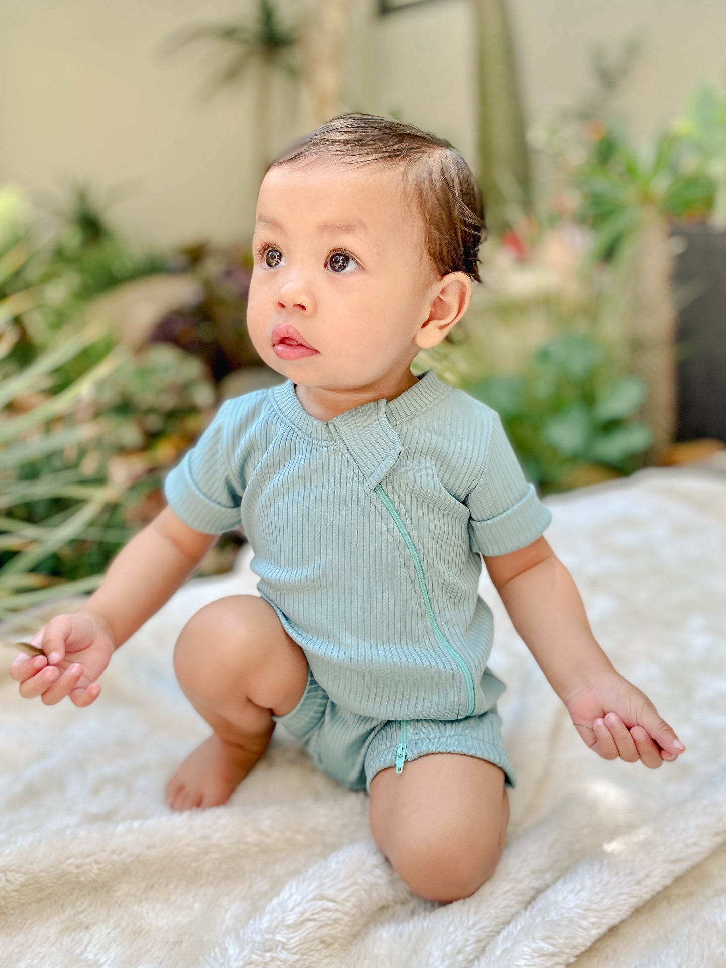 Classic romper - Sage