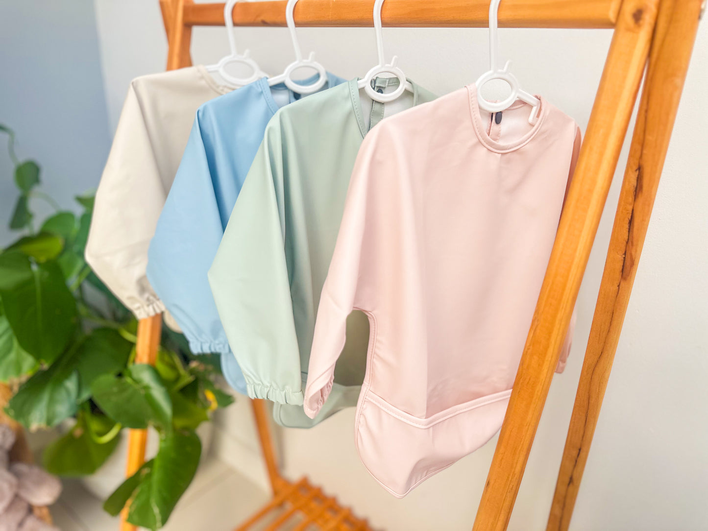 Mess-Resistant Long-Sleeve Bib