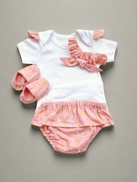 4-piece bummies and slipper set