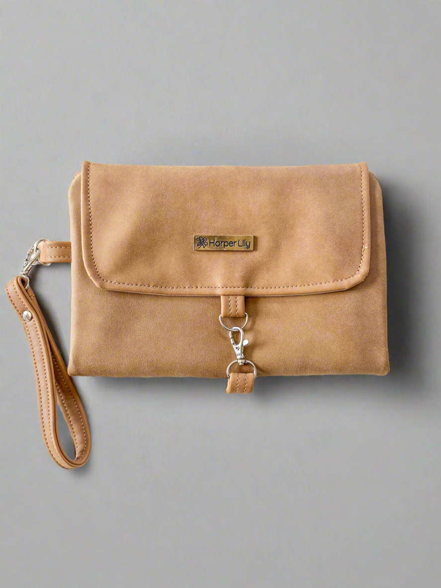 Chocolate Nappy Changing Clutch