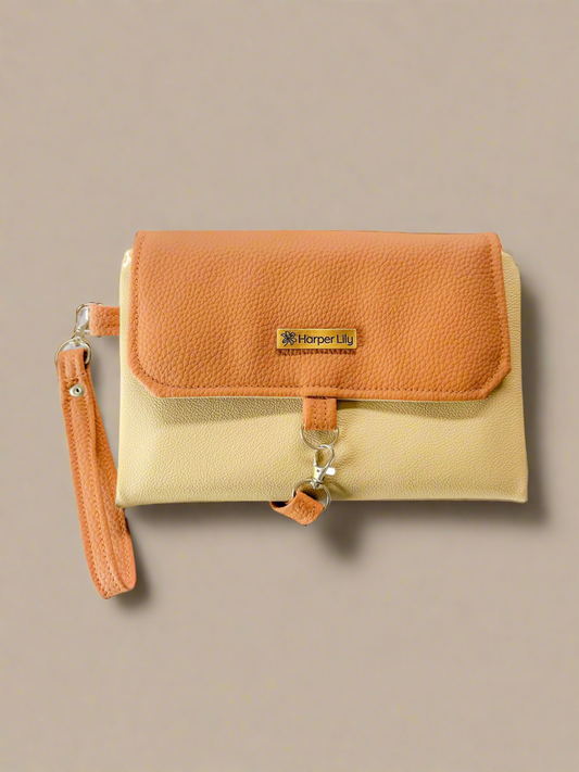 Two-tone Nappy Changing Clutch