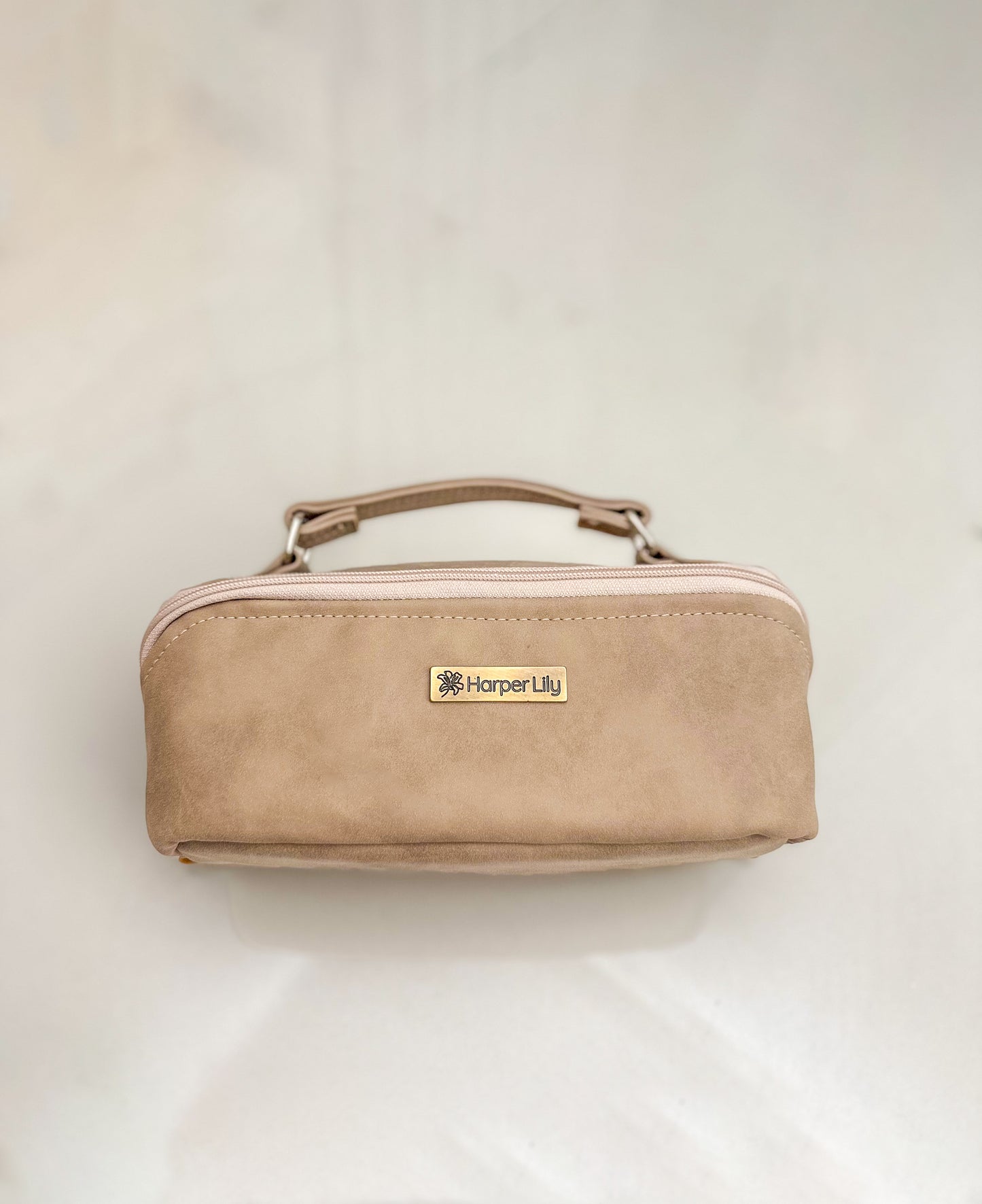 Tan Toiletry Bag