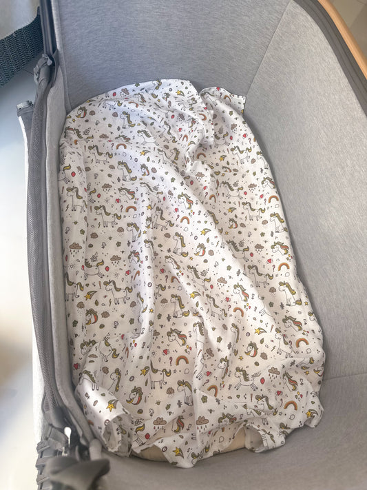100% Organic Cotton Muslin Swaddle - Unicorns and Rainbows