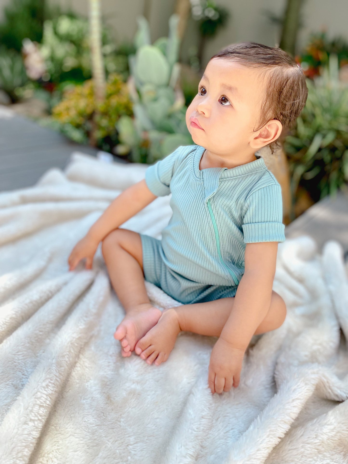 Classic romper - Sage