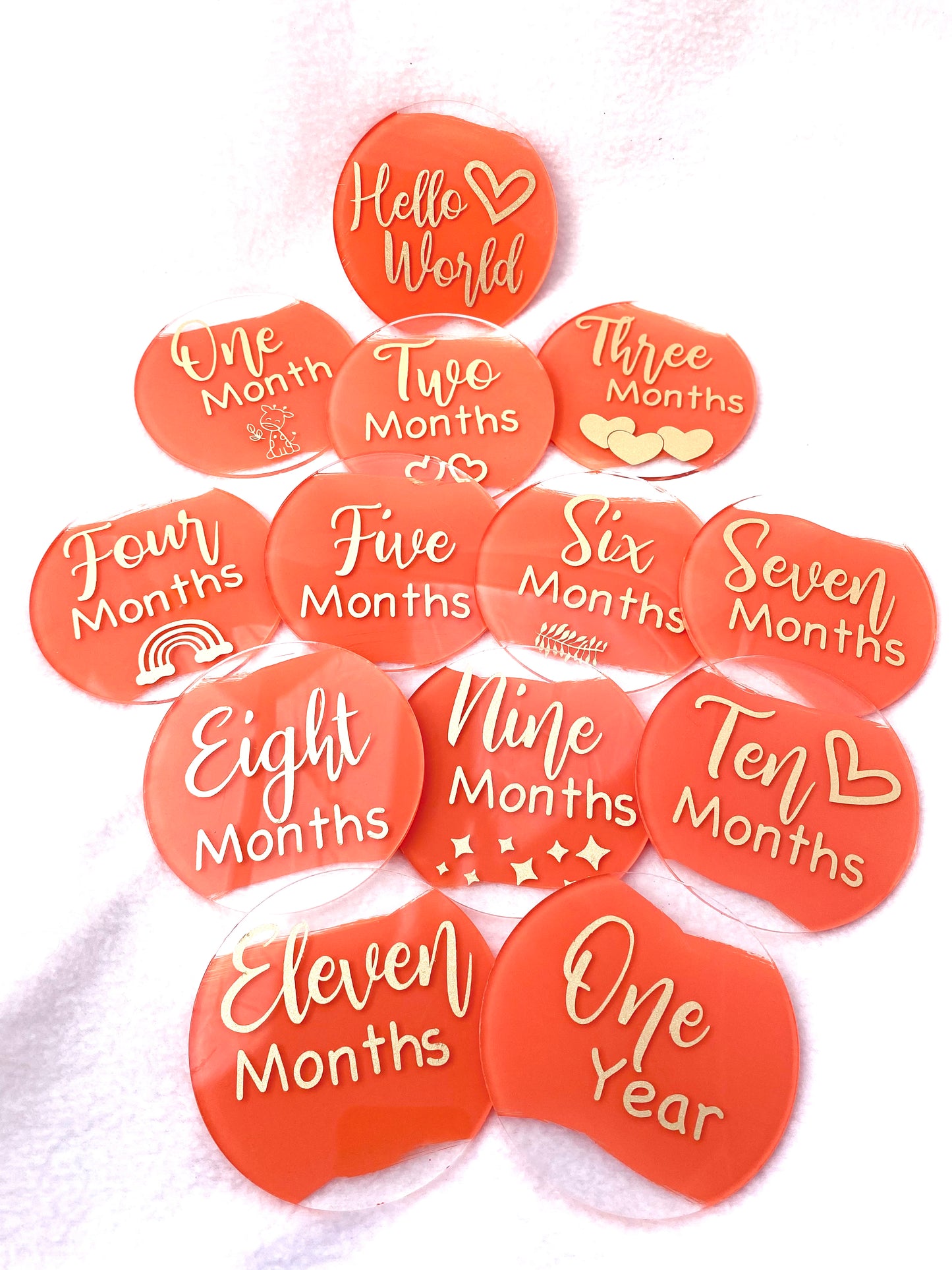 Baby milestone discs