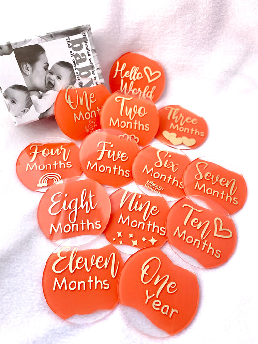 Baby milestone discs