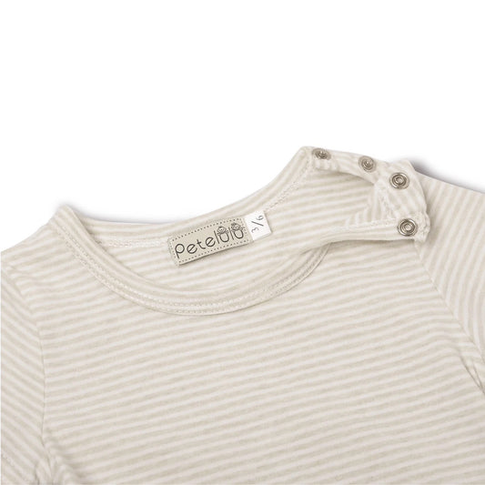 100% Organic Cotton Striped Bodysuit