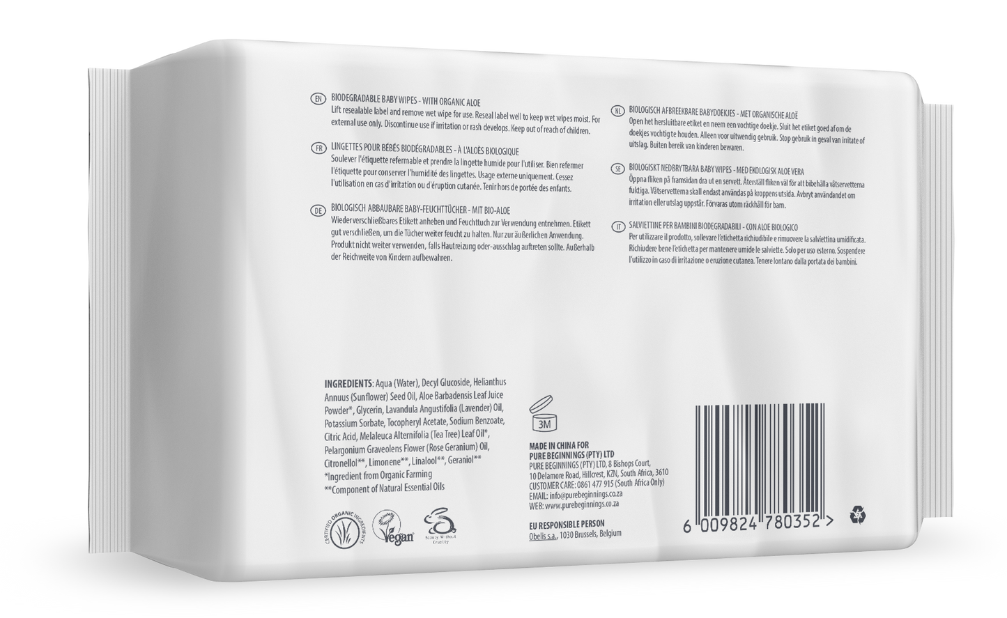 Biodegradable Baby Wipes