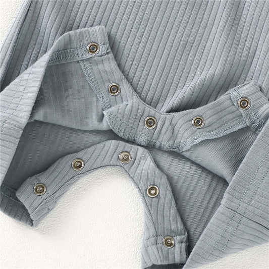 Sleeveless Organic Cotton Playsuit - Blue