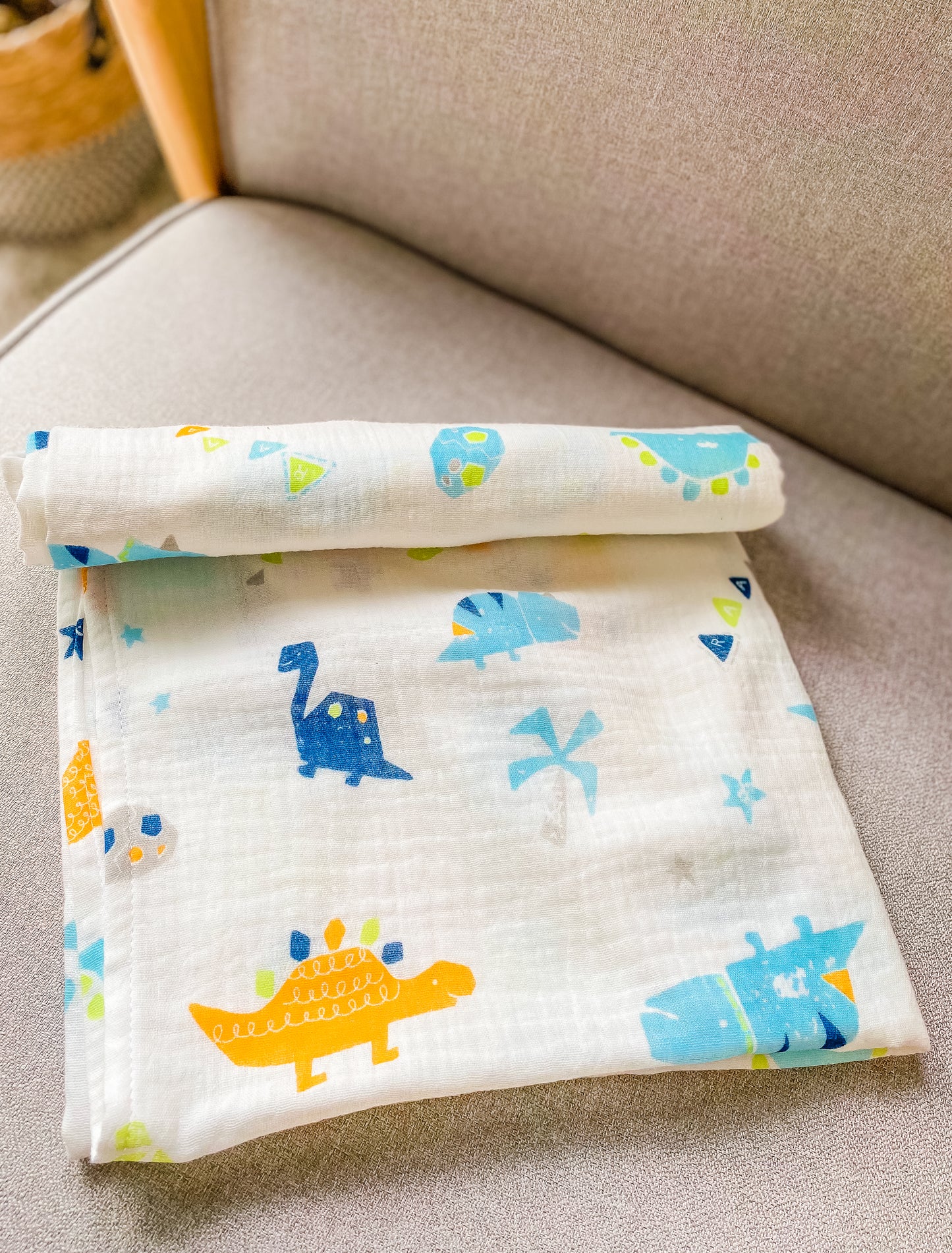 Muslin Swaddle - Dinosaurs