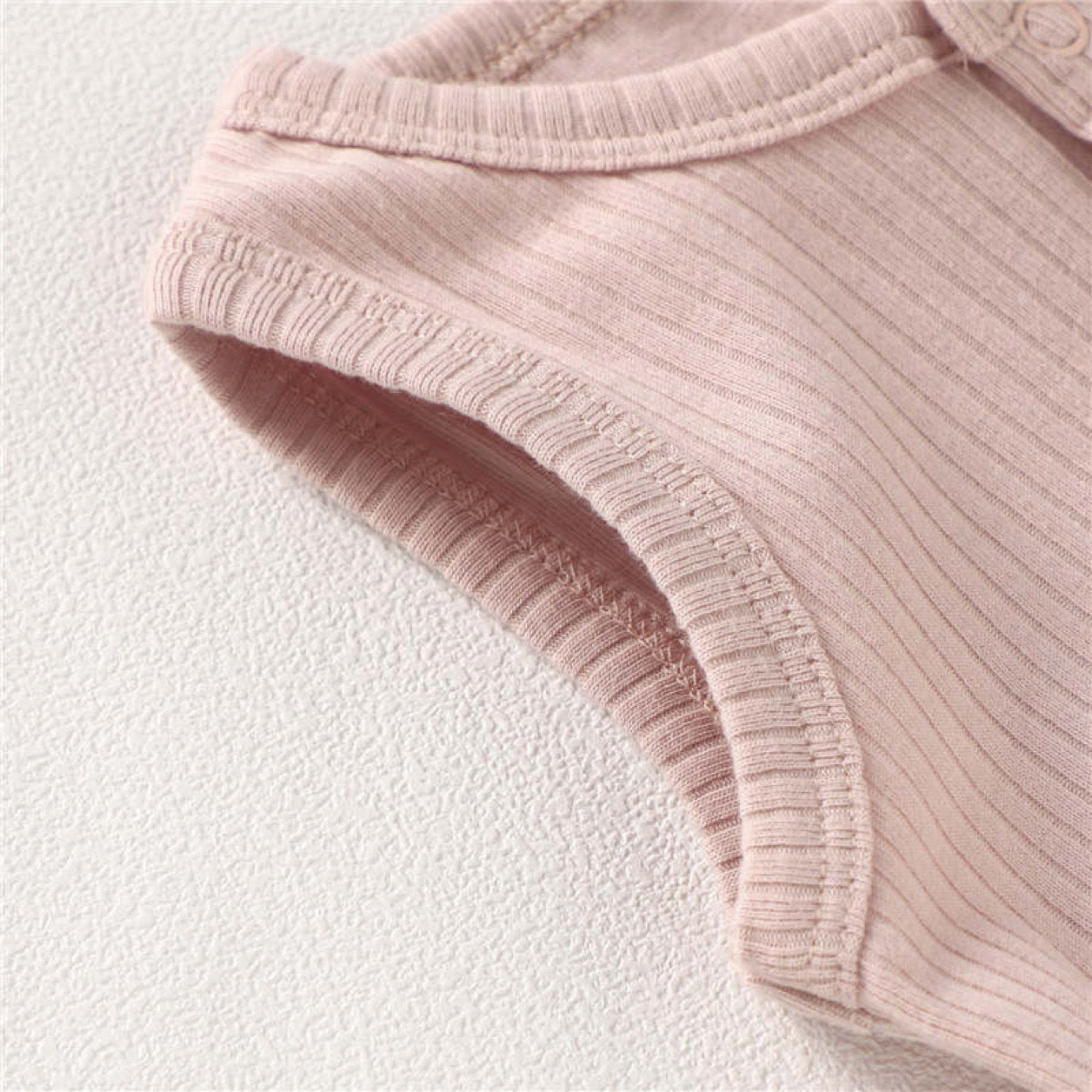 Sleeveless Organic Cotton Playsuit - Soft Pink