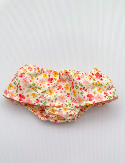 4-piece bummies and slipper set - Floral