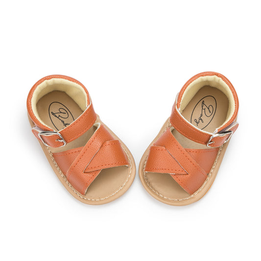 Double Strap Sandals - Tan