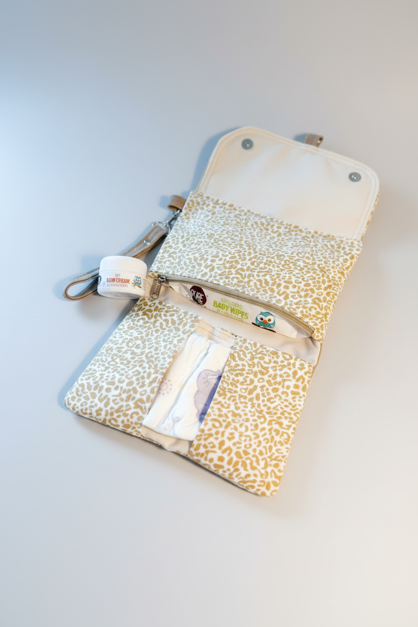 Mumu Nappy Changing Clutch - Tan