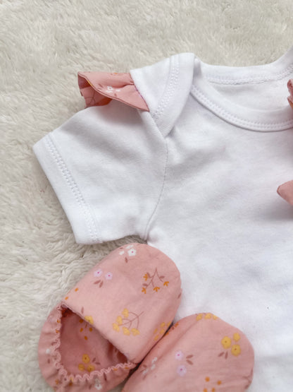 4-piece bummies and slipper set