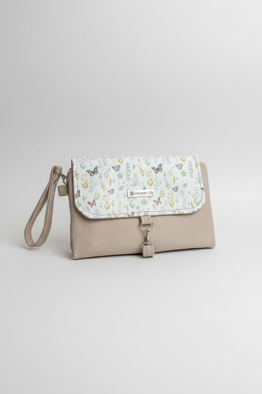 Serene Nappy Changing Clutch - Tan