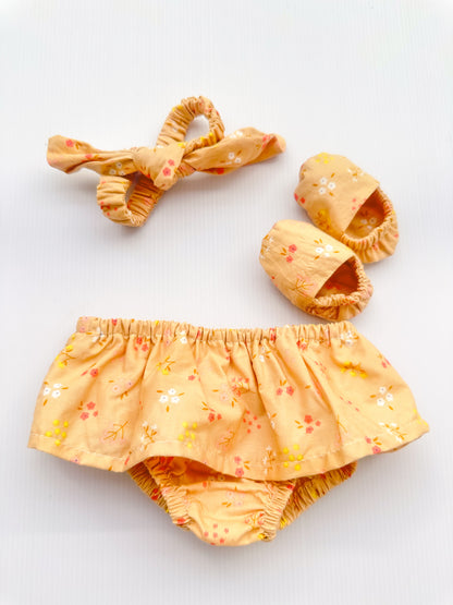 4-piece bummies and slipper set - Beige