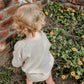 Organic Cotton Muslin Romper - Stone