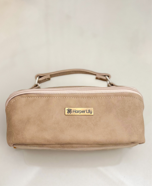 Tan Toiletry Bag