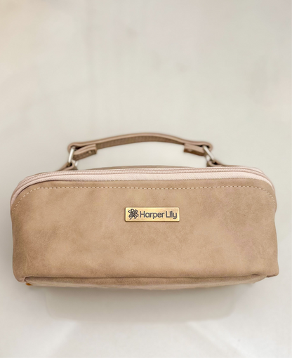 Tan Toiletry Bag