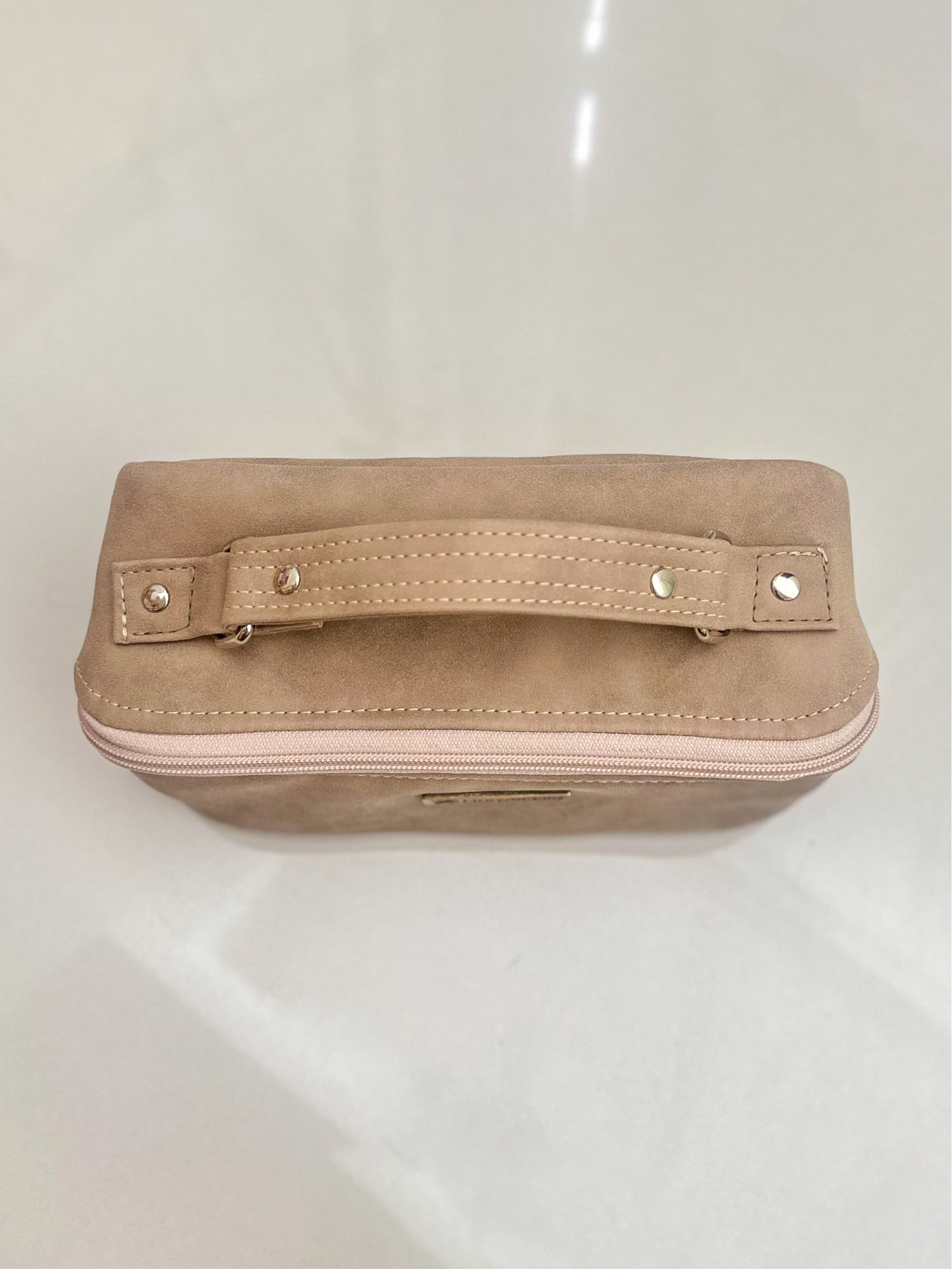 Tan Toiletry Bag