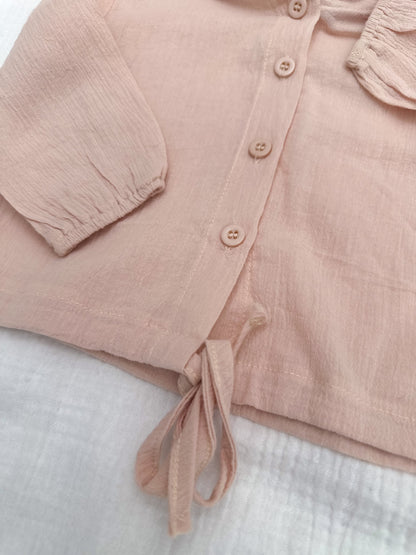 Gossamer Throw Jacket - Dusty Pink