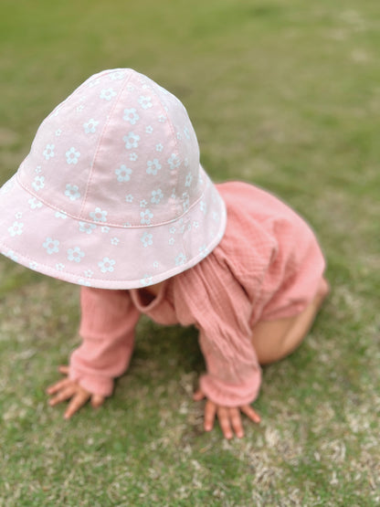 Organic Cotton Muslin Romper - Dusty Rose