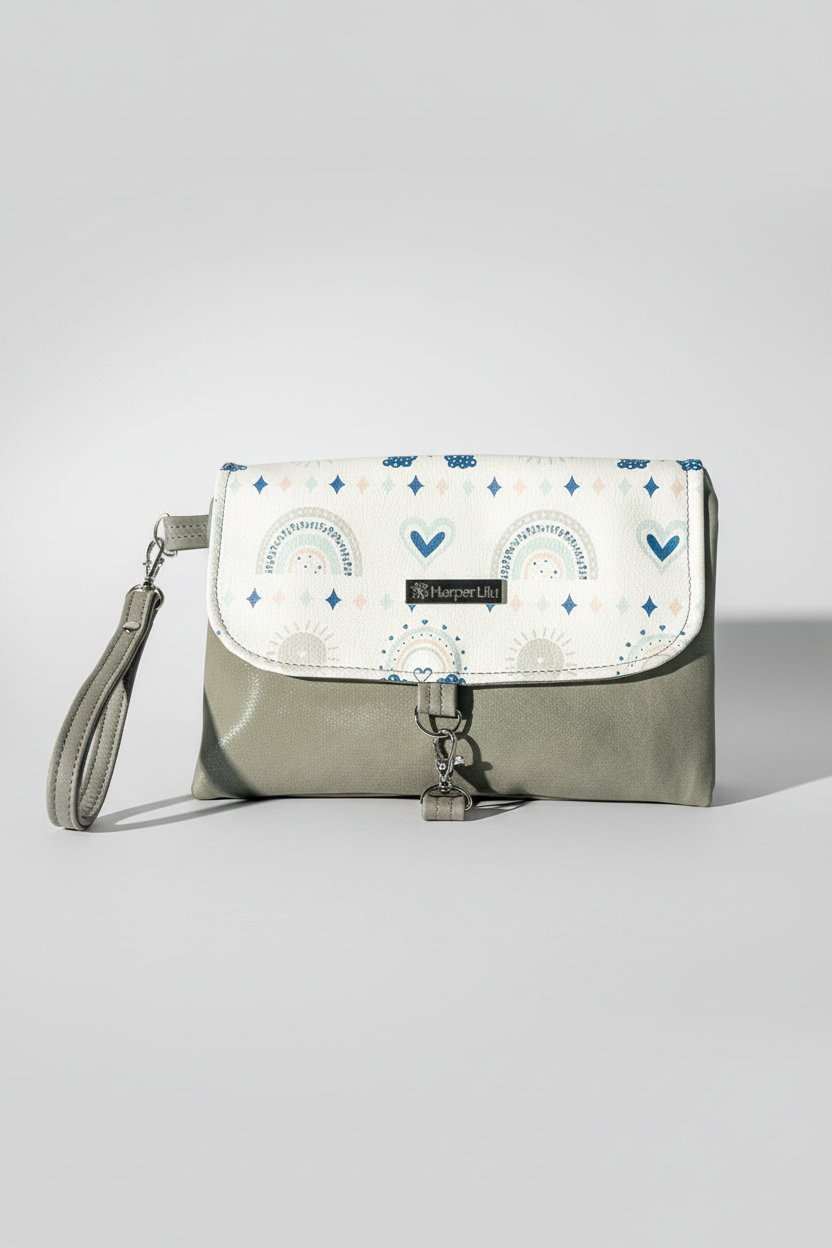 Mumu Nappy Changing Clutch - Grey