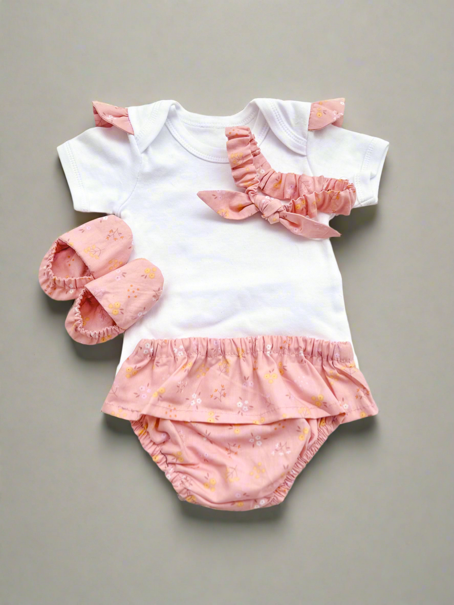 4-piece bummies and slipper set