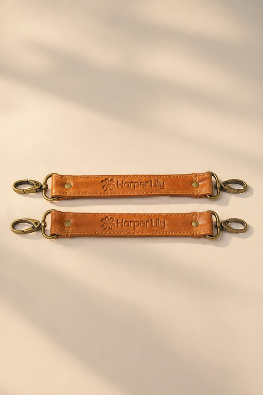 Pram Straps - Leather