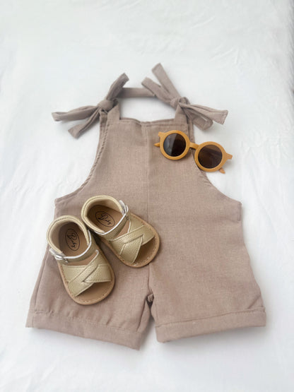 Linen Playsuit - Sand