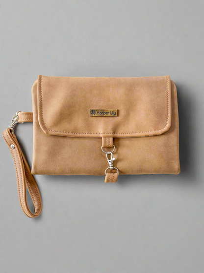 Chocolate Nappy Changing Clutch