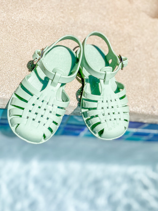 Summer Jelly Sandals - Sage