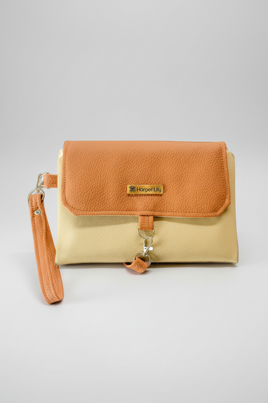 Two-tone Nappy Changing Clutch