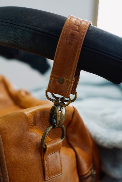 Pram Straps - Leather