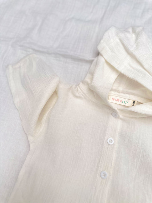 Gossamer Throw Jacket - White