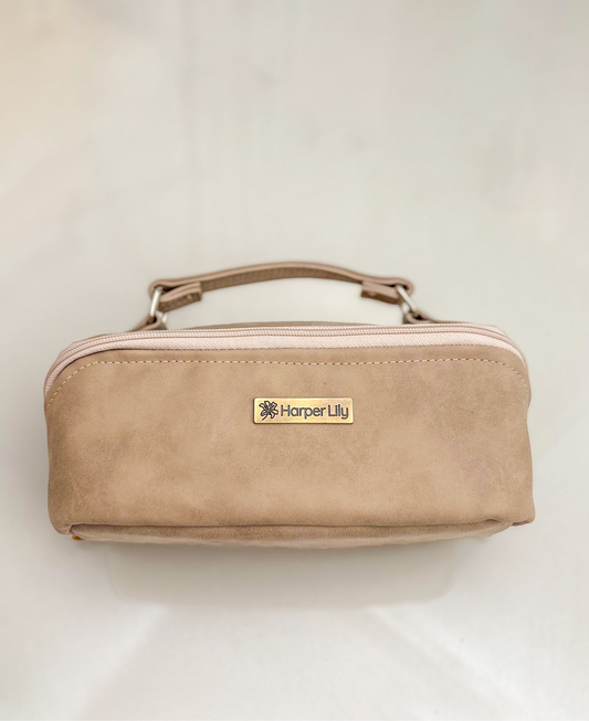 Tan Toiletry Bag