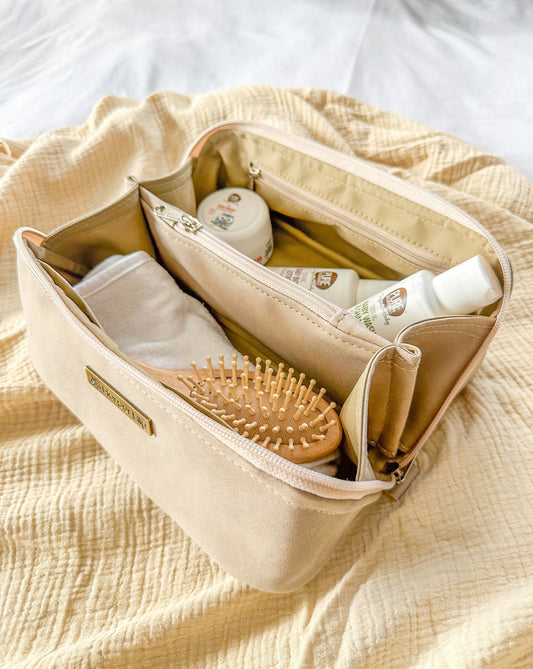 Tan Toiletry Bag
