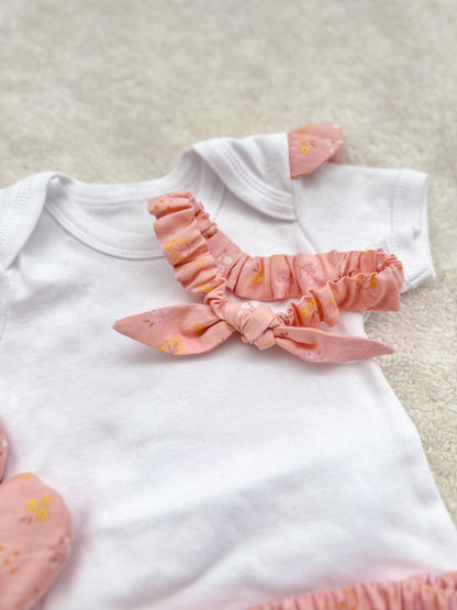 4-piece bummies and slipper set