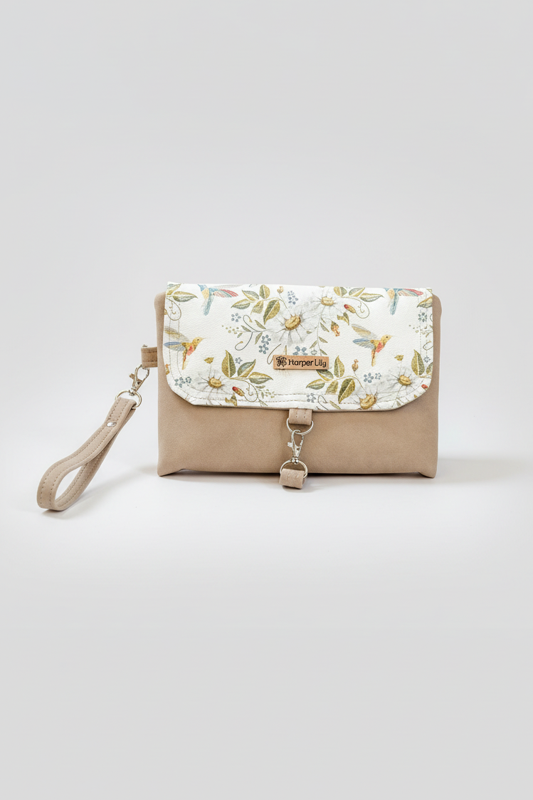 Hummie Nappy Changing Clutch - Tan