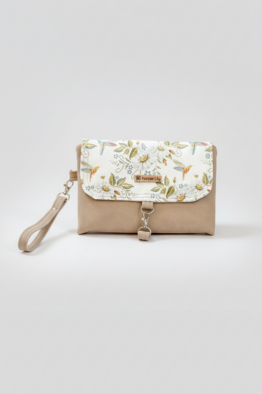 Hummie Nappy Changing Clutch - Tan