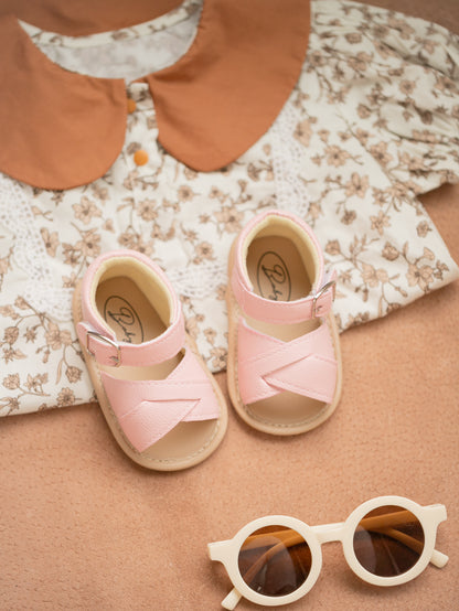 Double Strap Sandals - Pink