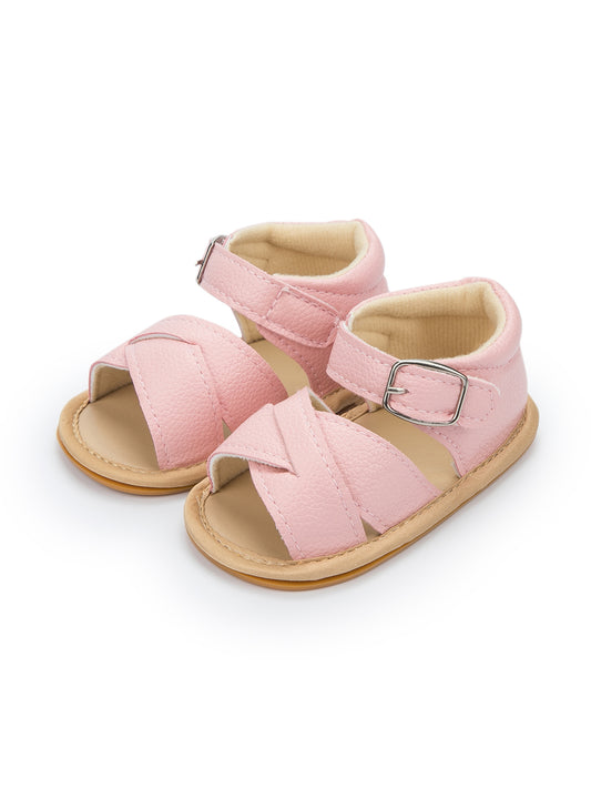 Double Strap Sandals - Pink
