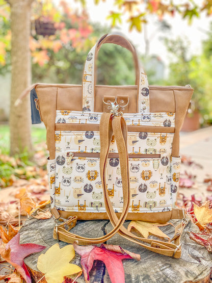 Safari Baby Bag - Chocolate