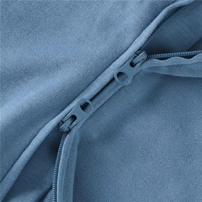 Organic Cotton Footed Romper - Blue
