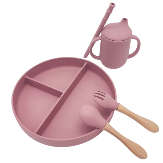5-Piece meal set - Dusty Rose